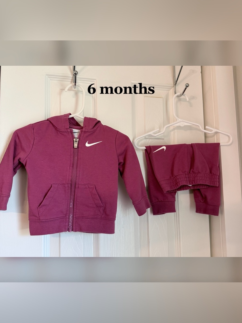 Nike Toddler Girls' Burgundy Zip Hoodie & Pants Set